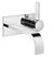 Mem Wall-Mounted Single Lever Basin Mixer With Cover Plate