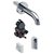 Washbasin Tap Piave, Wall-Mounted, Generator Operation For Concealed Function Box