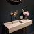 Flor Mini Basin No-Taphole With Offset Vanity Shelf