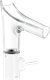 Starck V Single Lever Basin Mixer 140 Glass Spout-1