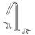 Medameda 3 Hole Basin Mixer - Height 270 mm-1