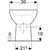 Geberit Selnova Floor-Standing WC for Close-Coupled Exposed Cistern, Washdown, Horizontal Outlet, Semi-Shrouded, Rimfree-2