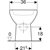 Geberit Selnova Floor-Standing WC for Close-Coupled Exposed Cistern, Washdown, Horizontal Outlet, Semi-Shrouded, Rimfree-2