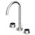 Savoir Three Hole Basin Mixer With Aerator-1