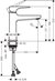 Metropol Single Lever Basin Mixer 110 With Lever Handle-2