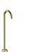 Uno Floor-Standing Bath Spout - Curved-1