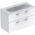 Geberit Selnova Square Set, 100cm Slim Basin & Two Drawer Vanity Unit