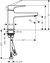 Metropol Single Lever Basin Mixer 100 With Loop Handle & Push-Open Waste-1