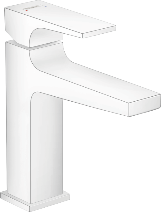 Metropol Single Lever Basin Mixer 110 With Lever Handle & Push 