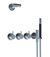 871R-081 Two Handle Build-In Mixer Shower