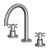 Helm 3 Hole Basin Mixer With Cross Handles - Height 220 mm-0