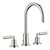 Tara Three-Hole Basin Mixer With Pop Up Waste-1