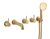 MPRO Industrial 5 Hole Bath Filler with Spout & Handset-1
