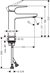 Metropol Single Lever Basin Mixer 110 With Loop Handle-1