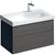 Xeno² Cabinet For 90cm Washbasin With Shelf Surface-4