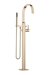 MEM Single-Lever Bath Mixer With Stand Pipe For Free-Standing Assembly With Hand Shower Set-5