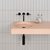 Cero 420 x 830 x 100mm Circular Basin With Vanity Shelf-1