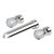 Nude 3 Hole Wall Mounted Basin Mixer