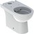 Geberit Selnova Floor-Standing WC for Close-Coupled Exposed Cistern, Washdown, Multidirectional Outlet, Semi-Shrouded, Rimfree