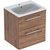 Geberit Selnova Square Set, 60cm Slim Basin & Two Drawer Vanity Unit-2