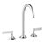 Vaia Three Hole Lever Handle Basin Mixer With Pop-Up Waste