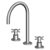 Helm 3 Hole Basin Mixer With Cross Handles - Height 285 mm