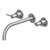 Helm 3 Hole Wall Mounted Basin Mixer With Lever Handles - Projection 230 mm-0