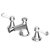 Agora Classic Bidet Mixer With Ceramic Lever Handles-0