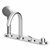 Isyfresh 4 Hole Bath Tub Single Lever Mixer