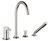 Vaia Four-Hole Single Lever Bath Mixer-1