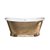 Copper Boat Bath With Enamel Inner-1