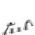 Starck 4 Hole Thermostatic Bath & Shower Mixer-0