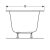 Soana Rectangular Bathtub, Duo, With Set Of Feet-4