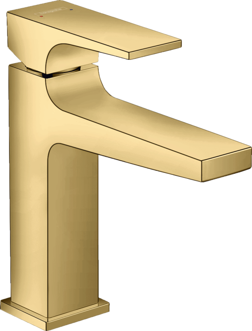 Metropol Single Lever Basin Mixer 110 With Lever Handle & Push 