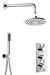 MPRO 2 Outlet, 3 Handle Shower Bundle