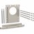 Reinforcing Sheet For Drywall Construction, For Duofix Frame For Wall-Hung WC, Width 50 cm
