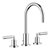 Tara Three-Hole Basin Mixer With Pop Up Waste-0