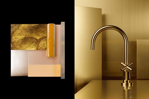 Dornbracht-Tara-Brass-Collage-Bathroom-Inspiration