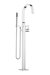 MEM Single-Lever Bath Mixer With Stand Pipe For Free-Standing Assembly With Hand Shower Set