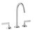 Vaia Three Hole Lever Handle Basin Mixer With Pop-Up Waste