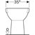 Geberit Selnova Floor-Standing WC for Close-Coupled Exposed Cistern, Washdown, Vertical Outlet, Semi-Shrouded-2