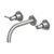 Helm 3 Hole Wall Mounted Basin Mixer With Lever Handles - Projection 175 mm