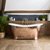 Copper Boat Bath With Enamel Inner