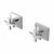 Bellagio Wall Valves, Pair With Cross Handles-0